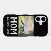 Schwarzes Mama-Etabliert-Skript iPhone 16 Hülle (Rückseite (Horizontal))