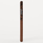 Schwarzes Mandala auf metallischem Kupfergrund Case-Mate iPhone Hülle (Hinten/Rechts)