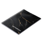 SCHWARZES MARBLE NOTEBOOK NOTIZBLOCK (Linke Seite)