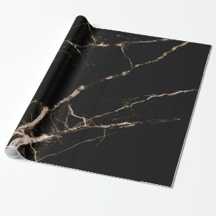 Schwarzes Marmor Beige Gran Geschenkpapier
