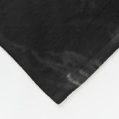 Schwarzes Marmor Fleece Blanket Modernes Design (Ecke)
