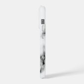 Schwarzes Marmor-Look-Design iPhone Case Hülle (Linke Seite)
