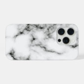 Schwarzes Marmor-Look-Design iPhone Case Hülle (Rückseite (Horizontal))