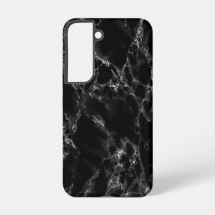 Schwarzes Marmor Samsung Galaxy Case Hülle