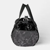 Schwarzes Marmordesign Duffle Bag (Rechts)