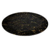 Schwarzes Marmorglas-Schneidebrett Schneidebrett (Ecke)