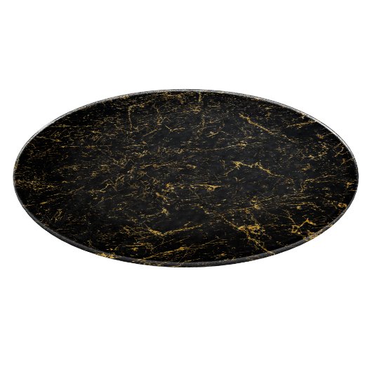 Schwarzes Marmorglas-Schneidebrett Schneidebrett (Ecke)