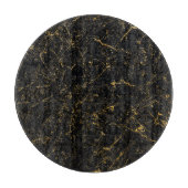 Schwarzes Marmorglas-Schneidebrett Schneidebrett (Vorderseite)