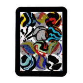 Schwarzes Marmormagnet Magnet (Vertikal)