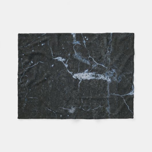 Schwarzes Marmormuster Fleecedecke (Vorderseite (Horizontal))