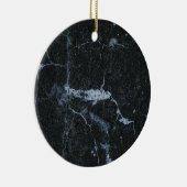 Schwarzes Marmormuster Keramik Ornament (Rechts)