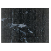 Schwarzes Marmormuster Schneidebrett (Vorderseite)