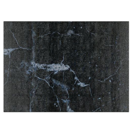 Schwarzes Marmormuster Schneidebrett (Vorderseite)
