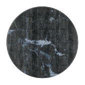 Schwarzes Marmormuster Schneidebrett (Vorderseite)