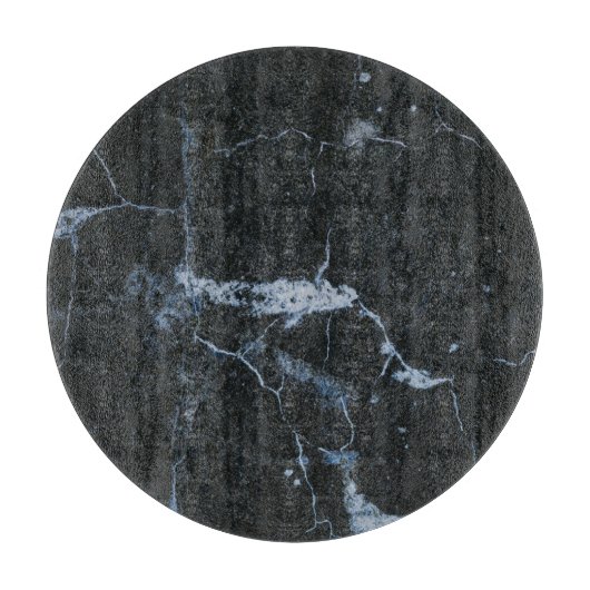 Schwarzes Marmormuster Schneidebrett (Vorderseite)