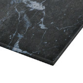 Schwarzes Marmormuster Schneidebrett (Ecke)