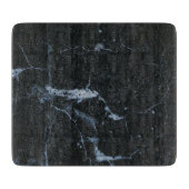 Schwarzes Marmormuster Schneidebrett (Vorderseite)