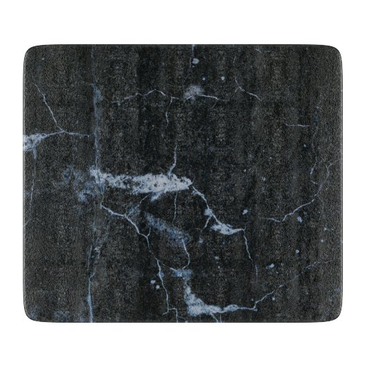 Schwarzes Marmormuster Schneidebrett (Vorderseite)
