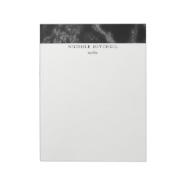Schwarzes MarmorNotepad Notizblock