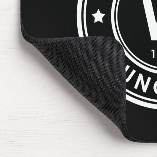 Schwarzes Mauspad für das Wolframelement (Ecke)