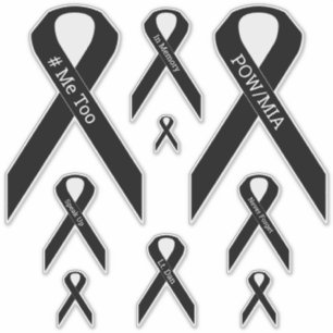 [Schwarzes] #ME AUCH, POW/MIA Aufkleber