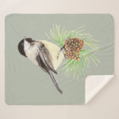 Schwarzes Meer Chickadee Vogelwelt Sherpadecke (Vorderseite (Horizontal))