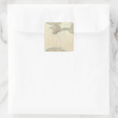 Schwarzes Meer Quadratischer Aufkleber (Tasche)