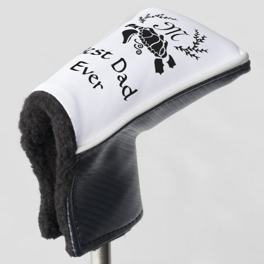 Schwarzes Meer Schildkröten Silhouette Side View G Golf Headcover (3/4 Vorderseite)