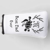 Schwarzes Meer Schildkröten Silhouette Side View G Golf Headcover (Vorderseite)