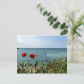 Schwarzes Meer und Rote Pflaumen Postkarte (Stehend Vorderseite)