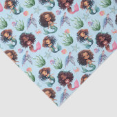 Schwarzes Meerjungfrau Geburtstag Seidenpapier in  (Detail)