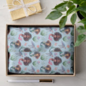 Schwarzes Meerjungfrau Geburtstag Seidenpapier in  (Geschenk)