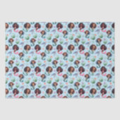 Schwarzes Meerjungfrau Geburtstag Seidenpapier in  (Vorderseite)