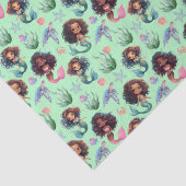 Schwarzes Meerjungfrau Geburtstag Seidenpapier in (Detail)