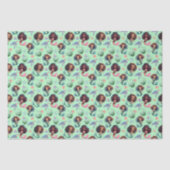 Schwarzes Meerjungfrau Geburtstag Seidenpapier in (Vorderseite)