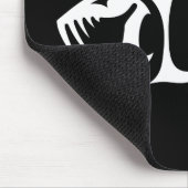 Schwarzes MentalPad Mousepad (Ecke)