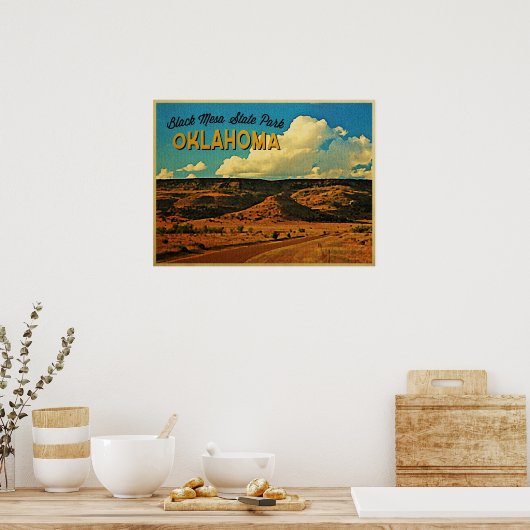 Schwarzes Mesa Oklahoma Poster (Küche)