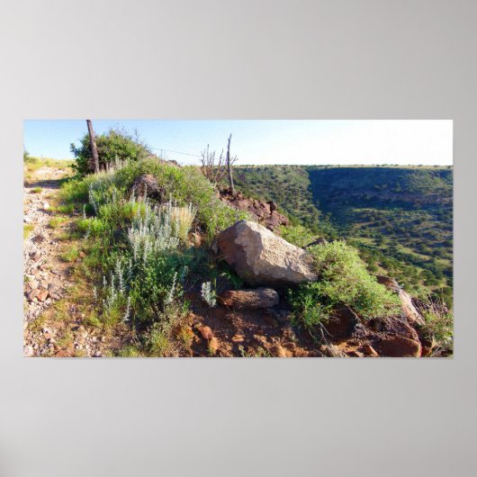 Schwarzes Mesa Plateau betreten (Farbe gesättigt) Poster (Vorne)