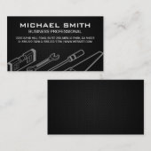 Schwarzes Mesh | Hardware-Tools Visitenkarte (Vorne/Hinten)