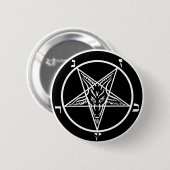 schwarzes Metall, baphomet, Lord von Dunkelheit! Button (Vorne & Hinten)