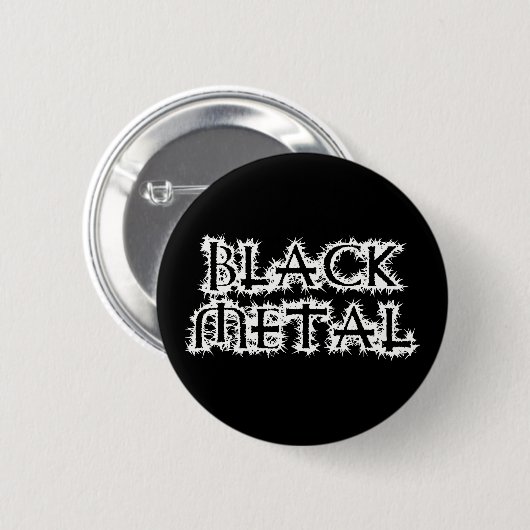 Schwarzes Metall Button (Vorne & Hinten)