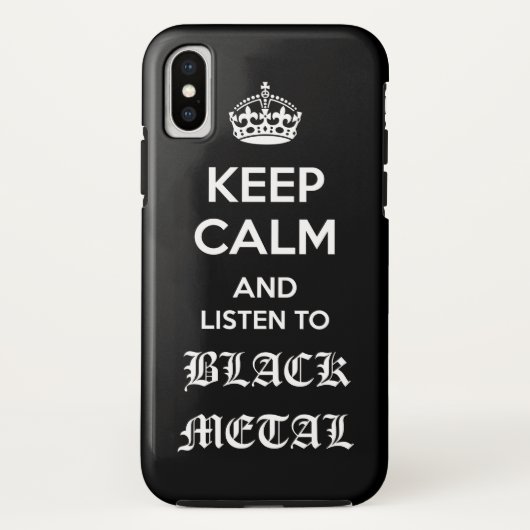 Schwarzes Metall Case-Mate iPhone Hülle (Rückseite)