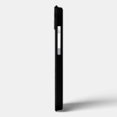 Schwarzes Metall-D-Monogramm-iPhone-Case Case-Mate iPhone Hülle (Rückseite / Links)