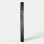 Schwarzes Metall-D-Monogramm-iPhone-Case iPhone Hülle (Rechte Seite)