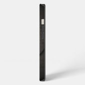 Schwarzes Metall-D-Monogramm-iPhone-Case iPhone Hülle (Linke Seite)