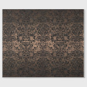 SCHWARZES METALL DES MARMOR-DAMASK2 U. DER BRONZE GESCHENKPAPIER (Flach)