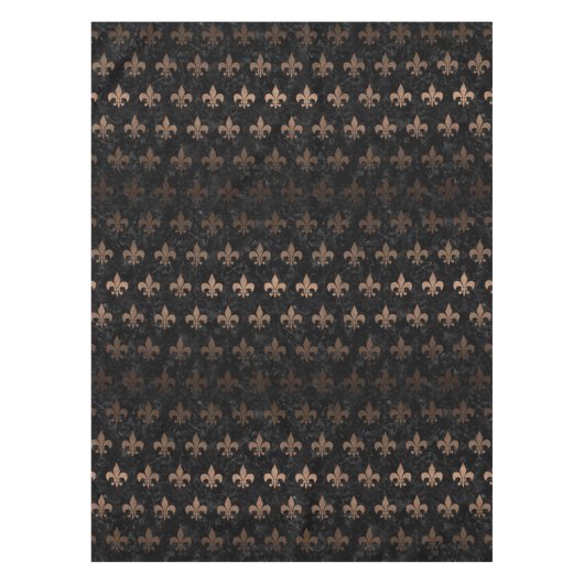 SCHWARZES METALL DES MARMOR-ROYAL1 U. DER BRONZE TISCHDECKE (Vorderseite)