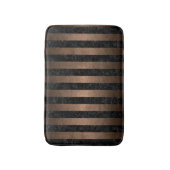 SCHWARZES METALL DES MARMOR-STRIPES1 U. DER BRONZE BADEMATTE (Vorderseite Vertikal)
