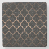 SCHWARZES METALL DES MARMOR-TILE1 U. DER BRONZE STEINUNTERSETZER (Vorderseite)