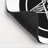 schwarzes Metall, dunkler Baphomet! Mousepad (Ecke)